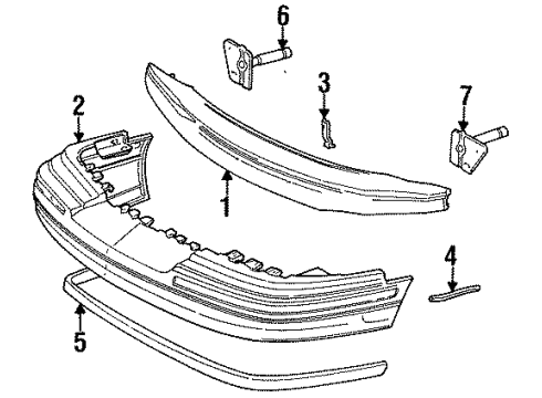 1997 Lincoln Town Car Cover Diagram for F5VY-17D957-A