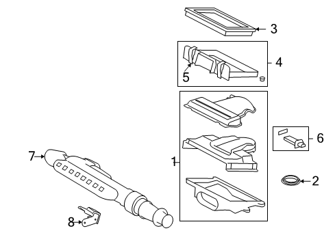 2006 Ford F-150 Cover Diagram for 3L3Z-9661-DA