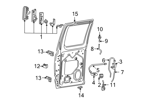 2006 Ford E-150 Side Door Diagram 2 - Thumbnail