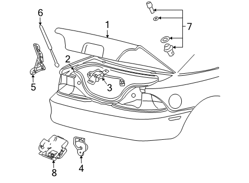 2005 Ford Mustang Trunk Diagram