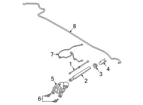 2020 Ford Escape Wipers Diagram 1 - Thumbnail