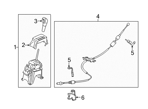 2019 Ford EcoSport Shifter Housing Diagram