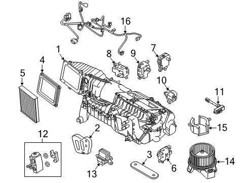 2013 Ford Mustang Filter - Odour And Particles Diagram for DR3Z-19N619-A