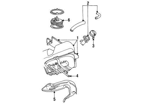 1996 Ford Thunderbird Fuel Supply Diagram