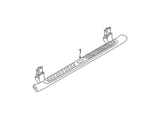 2013 Ford F-350 Super Duty Running Board Diagram 2 - Thumbnail