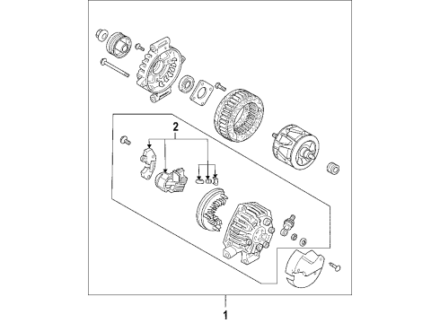 2009 Mercury Milan Alternator Diagram 2 - Thumbnail