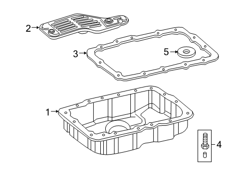 2008 Ford Explorer Sport Trac Pan Assy - Transmission Oil Diagram for 7L1Z-7A194-A