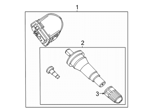 2021 Ford Mustang Mach-E Tire Pressure Monitoring Diagram