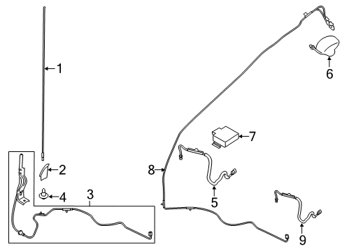 2016 Ford F-150 Antenna & Radio Diagram