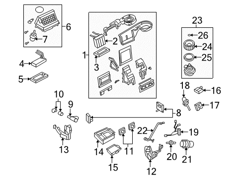 2005 Mercury Mountaineer Blower Motor & Fan, Air Condition Diagram 1 - Thumbnail