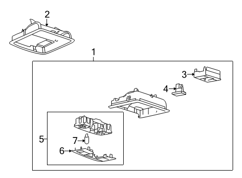 2010 Lincoln MKT Overhead Console Diagram