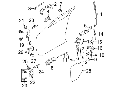 2015 Lincoln MKS Rod Diagram for 8A5Z-5421850-B