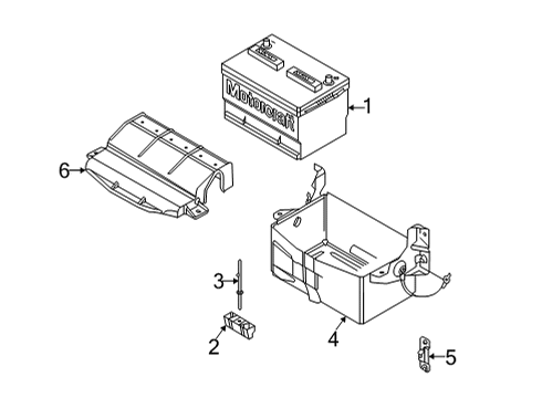 2018 Ford E-350 Super Duty Battery Diagram 1 - Thumbnail