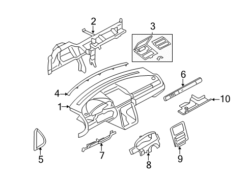 2007 Ford Five Hundred Instrument Panel Diagram