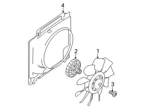 2008 Ford F-350 Super Duty Cooling System, Radiator, Water Pump, Cooling Fan Diagram 3 - Thumbnail