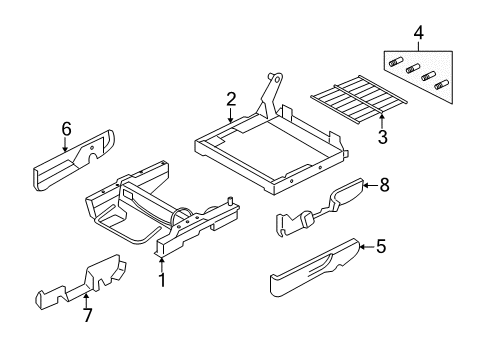 2007 Ford Freestyle Rear Seat Diagram 2 - Thumbnail