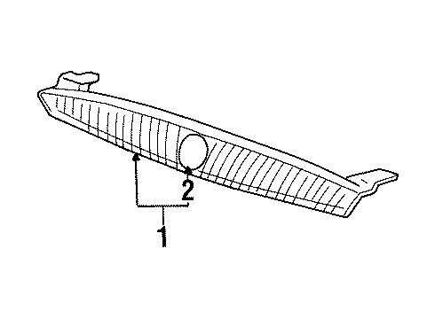 2000 Mercury Cougar Emblem Diagram for F8RZ-8213-BB