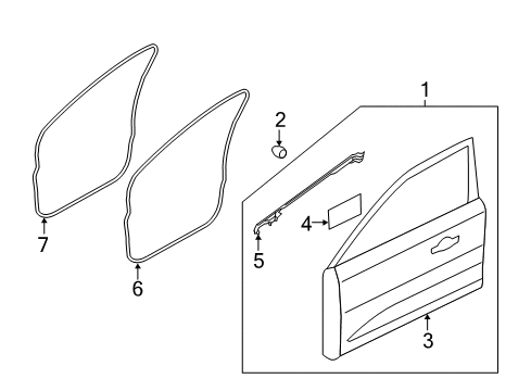 2015 Lincoln MKC Front Door Diagram