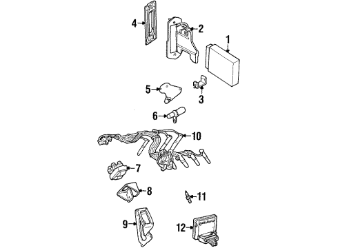 1997 Mercury Grand Marquis Powertrain Control Diagram 1 - Thumbnail