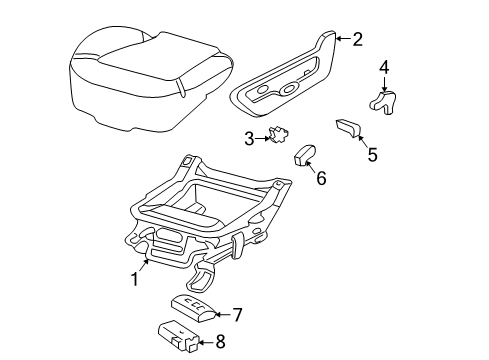 2002 Ford Explorer Tracks & Components Diagram