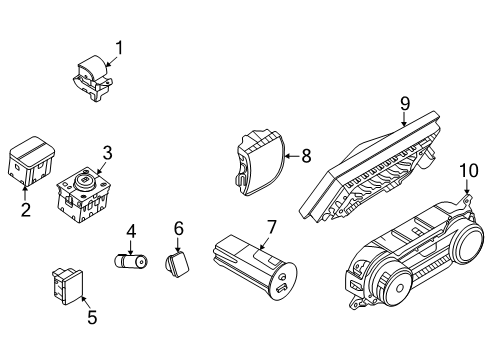 2020 Ford Explorer Console Diagram