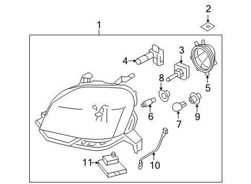 2005 Mercury Montego Headlamps Diagram