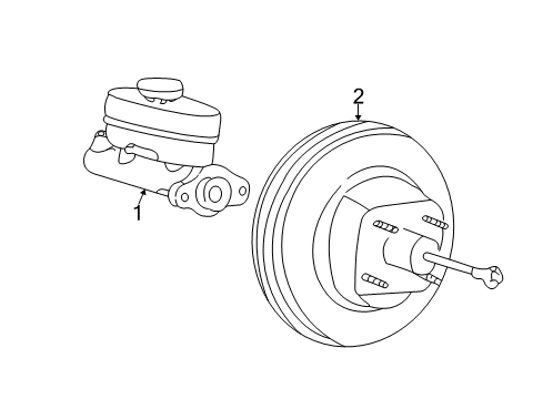 1998 Ford F-150 Cylinder Assembly - Master Diagram for F75Z-2140-NC