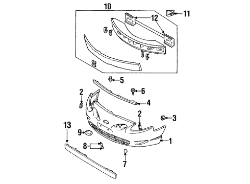 1999 Ford Escort Panel Diagram for F5CZ-17626-AA