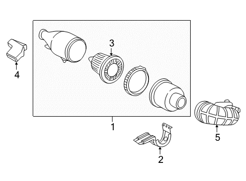 2005 Ford E-250 Air Inlet Diagram 1 - Thumbnail