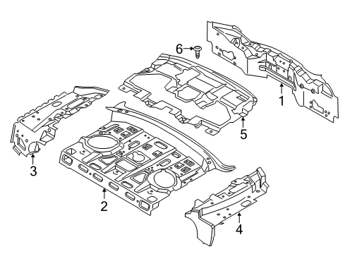 2020 Ford Fusion Back Panel Assembly Diagram for DS7Z-5440320-G