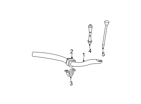 2004 Ford Explorer Sport Trac Stabilizer Bar & Components - Front Diagram