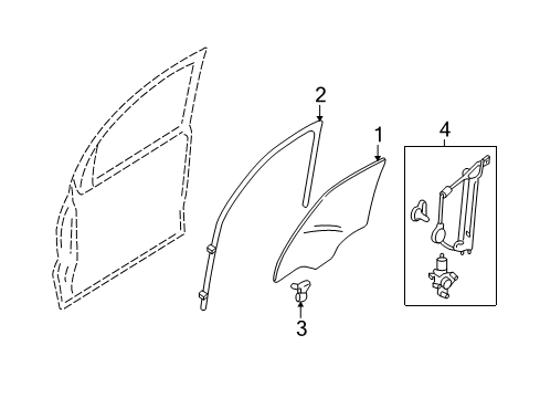 2011 Mercury Mariner Front Door Diagram 1 - Thumbnail