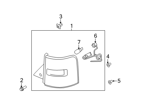 2009 Ford Flex Bulbs Diagram 5 - Thumbnail