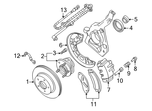 2003 Ford Explorer Sport Front Brakes Diagram