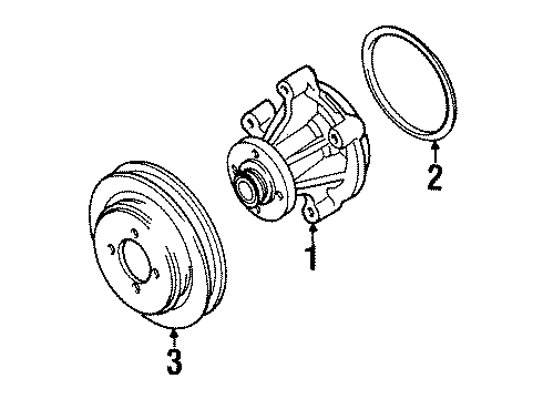 1999 Lincoln Town Car Water Pump Diagram