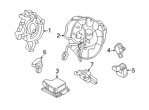 2022 Lincoln Nautilus Air Bag Components Diagram 2 - Thumbnail