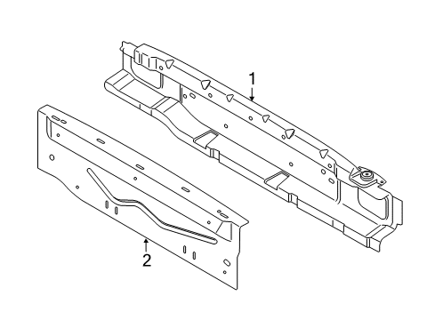 2019 Ford EcoSport Rear Body Diagram