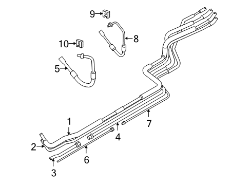 2009 Ford E-350 Super Duty Tube - Auxiliary Heater Supply Diagram for AC2Z-18696-A