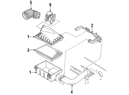 1994 Mercury Topaz Powertrain Control Diagram 1 - Thumbnail