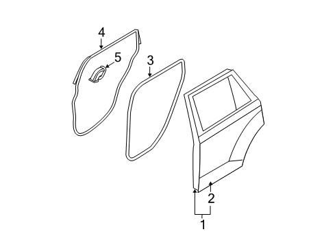 2007 Ford Edge Rear Door Diagram