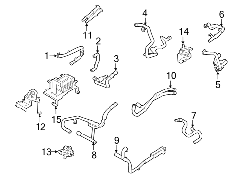 2023 Ford E-Transit Hoses, Lines & Pipes Diagram