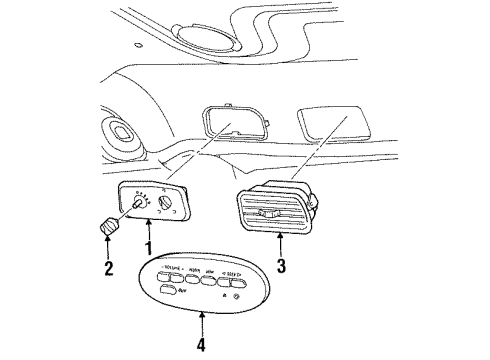 1999 Ford Windstar Control Diagram for XF2Z-19980-CAB