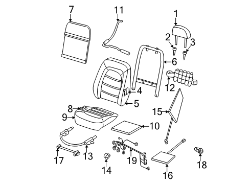 2002 Ford Explorer Switch Assembly Diagram for 1L2Z-14776-AA