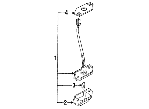 1997 Ford Probe License Lamps Diagram