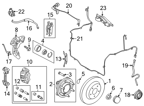 2012 Lincoln Navigator Front Brakes Diagram 2 - Thumbnail