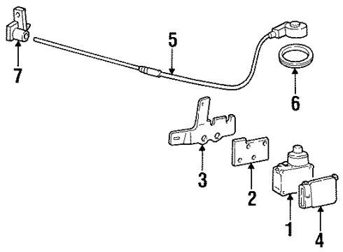 1998 Mercury Sable Cruise Control System, Electrical Diagram