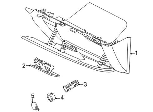 2016 Ford E-350 Super Duty Glove Box Diagram