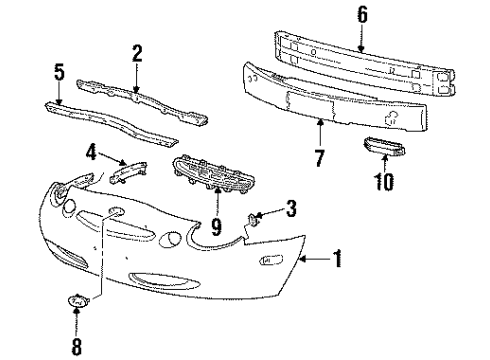 1996 Ford Taurus Nameplate Diagram for F6DZ-17E938-AA