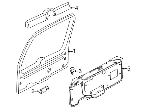 2007 Mercury Mountaineer Shield Diagram for 6L2Z-78404C06-A