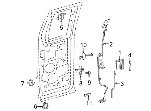 2007 Ford F-150 Door & Components Diagram 4 - Thumbnail